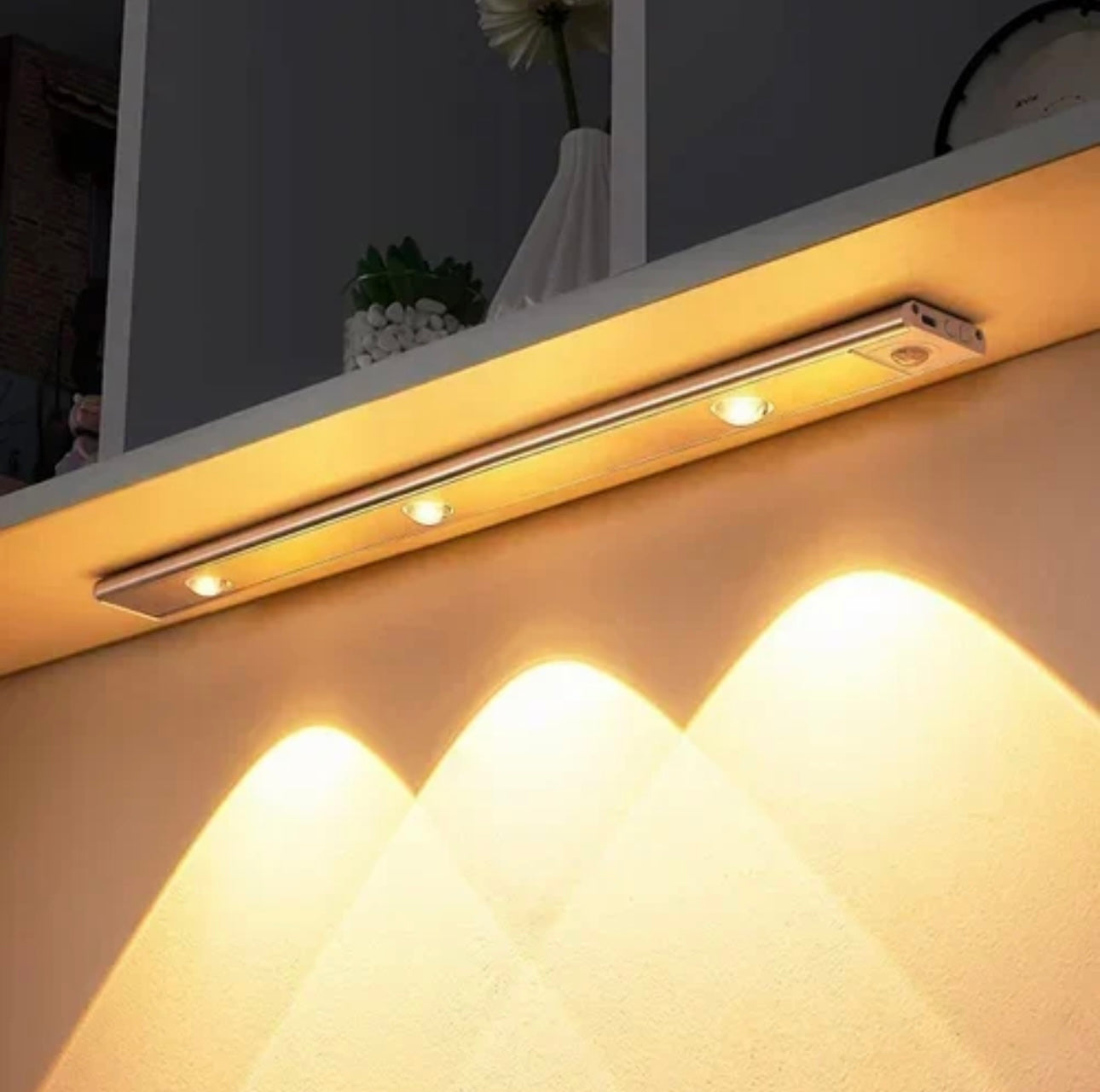 Smart Motion Sensor LED Light – 3 Light Modes, USB Rechargeable