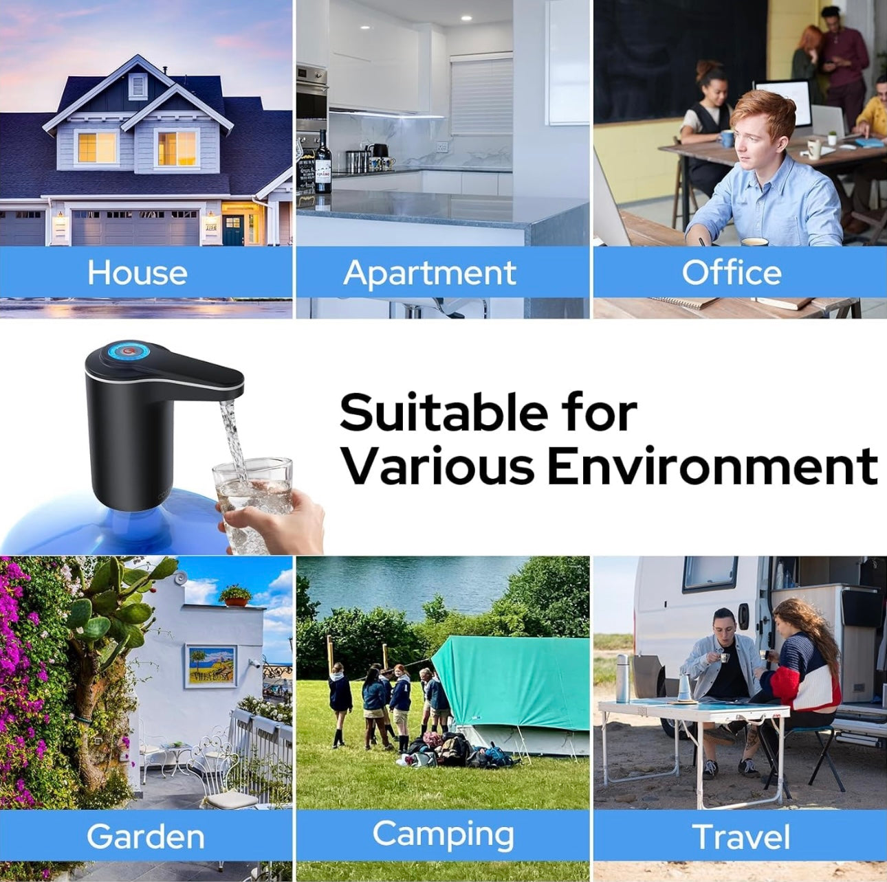 Automatic Drinking Water Pump – Portable, Rechargeable & Spill-Free