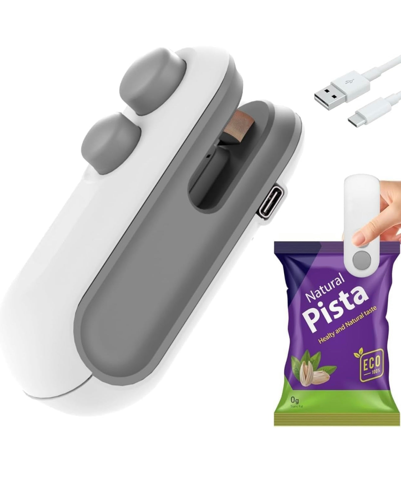 Portable Mini Sealing Machine – Handheld Sealer for Snacks & Food Bags