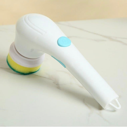 5-in-1 Electric Cleaning Brush | Rechargeable Power Scrubber with 5 Brush Heads, Dual Speeds & Extendable Handle for Home, Bathroom & Kitchen