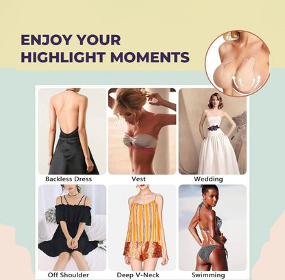 Nude Reusable Breast Lift Cups – Comfortable, Invisible Lift for C–D Sizes