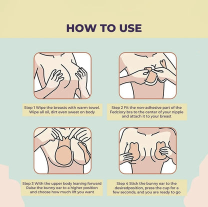 Nude Reusable Breast Lift Cups – Comfortable, Invisible Lift for C–D Sizes