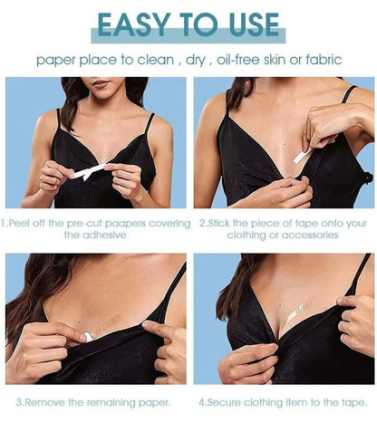 Invisible Fashion Tape – Strong, Gentle & Skin-Safe for All-Day Hold