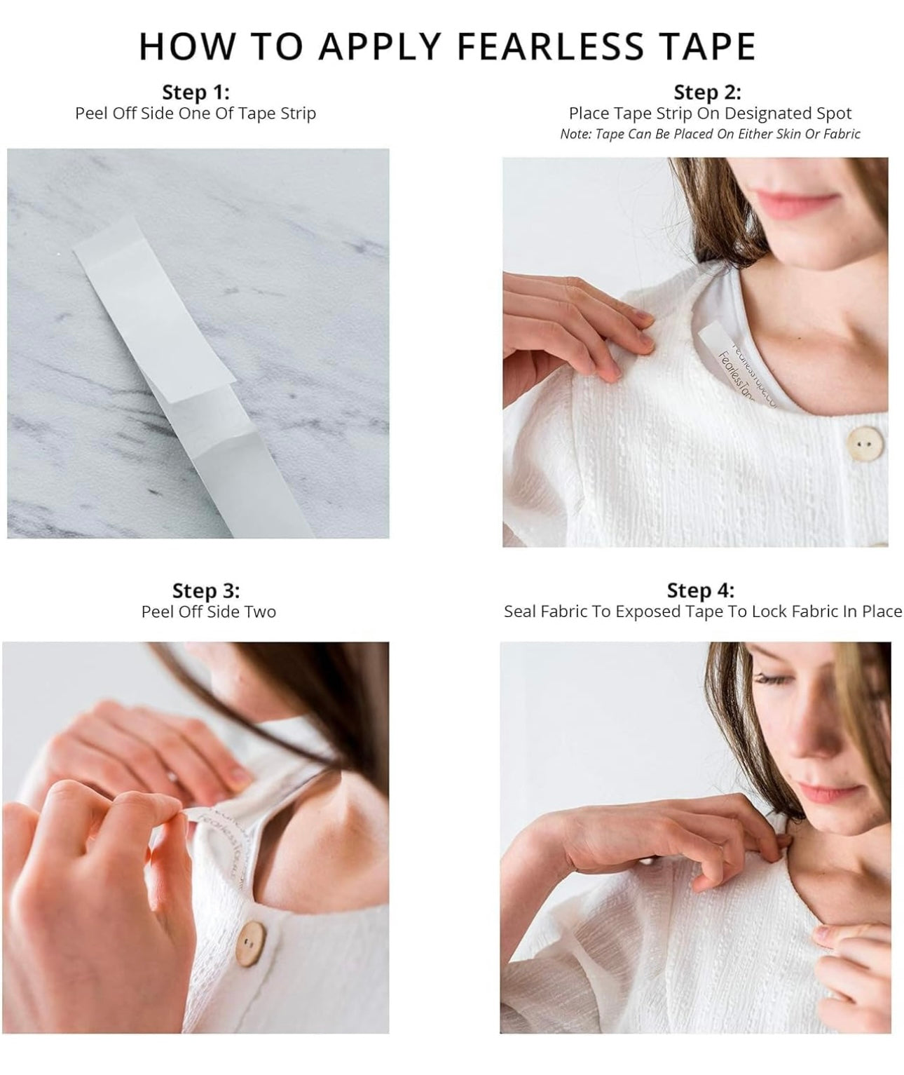 Invisible Fashion Tape – Strong, Gentle & Skin-Safe for All-Day Hold