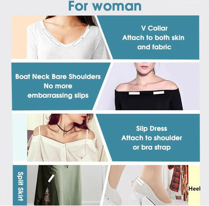 Invisible Fashion Tape – Strong, Gentle & Skin-Safe for All-Day Hold