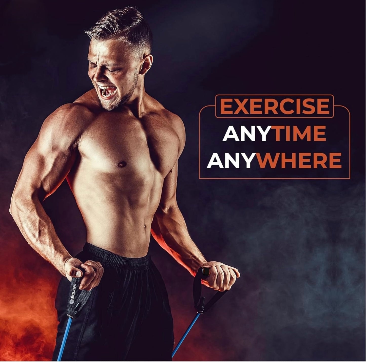 Portable Resistance Tube with Door Anchor – Ultimate Home Fitness Solution