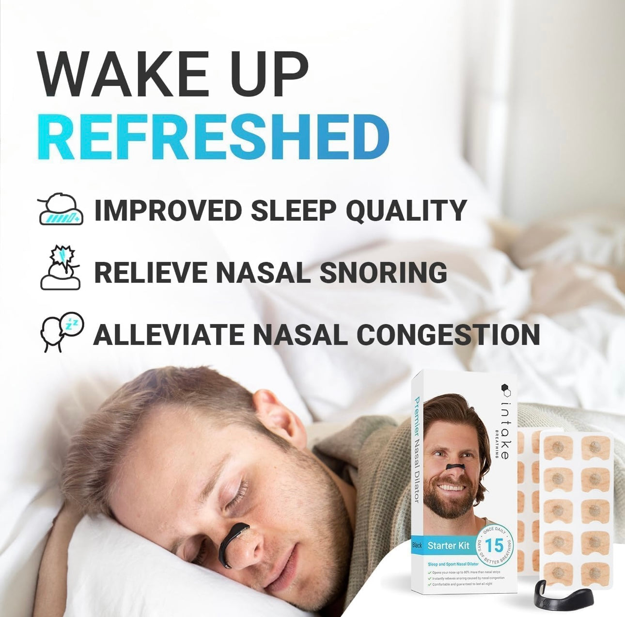 Extra Strength Nasal Strips – Reduce Snoring, Boost Oxygen, Sleep Peacefully (15 Count)