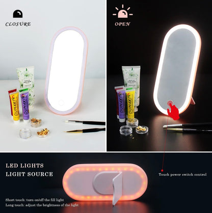 Smart Cosmetic Box with LED Light & Mirror – For Travel, Bedroom & Business Use